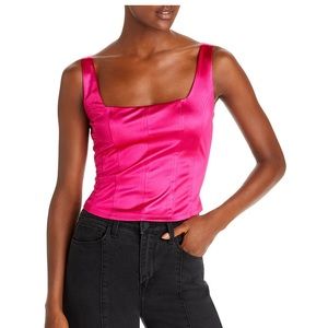 Aqua corset top NWT L